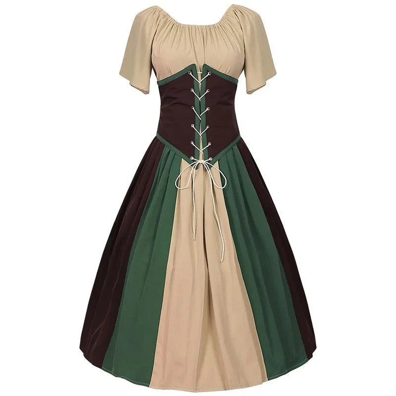 Damen Klassisches Dirndlkleid mit Puffärmeln | Midi - Image 2