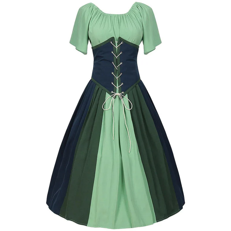 Damen Klassisches Dirndlkleid mit Puffärmeln | Midi - Image 4