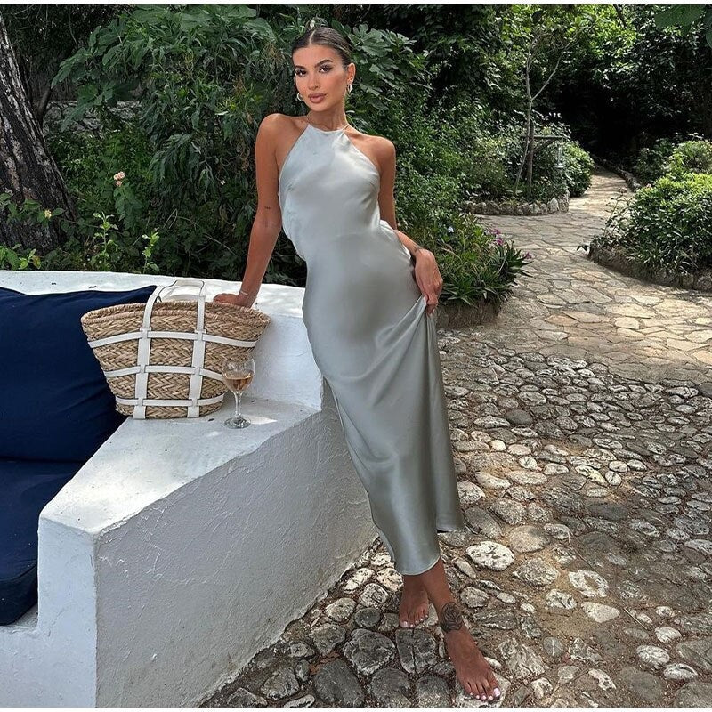 Damen Kleid | Ärmellos mit offenem Rückenteil - Image 4