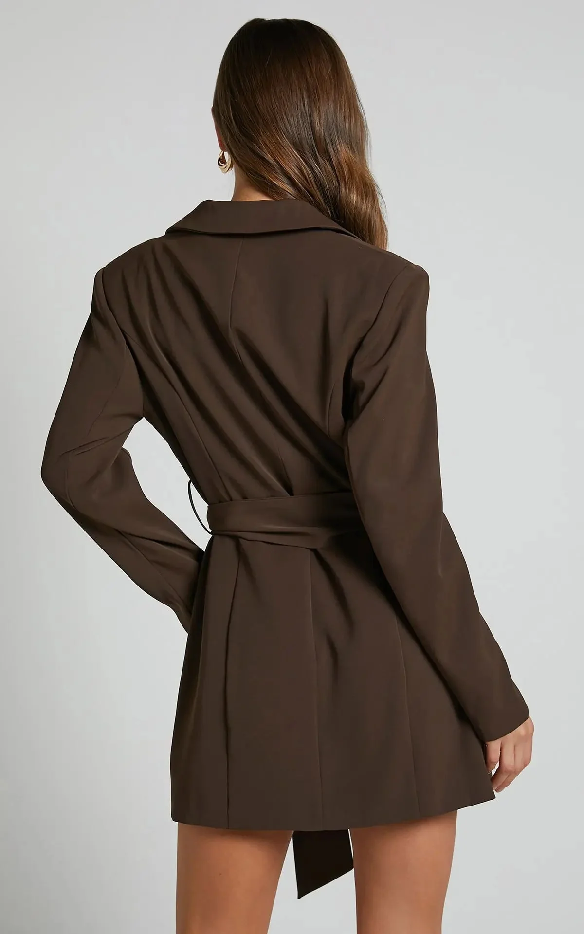 Damen Kleid | Blazer-Form mit Gürtel und gerade Linienführung - Image 8