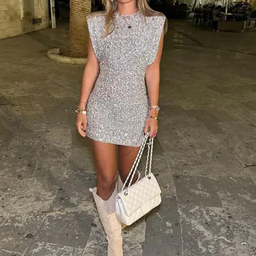 Damen Kleid | enge Ausführung mit rundem Ausschnitt und kurzer Länge - Image 3