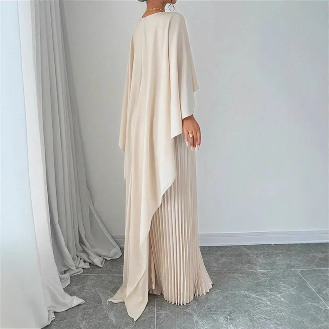 Damen Kleid | Lange Ausführung mit Plisseefalten