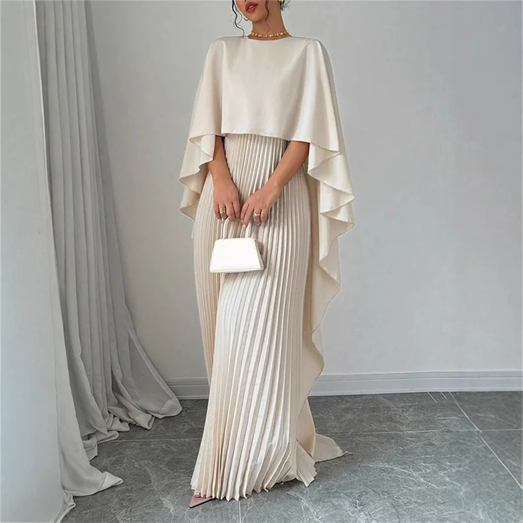 Damen Kleid | Lange Ausführung mit Plisseefalten - Image 2