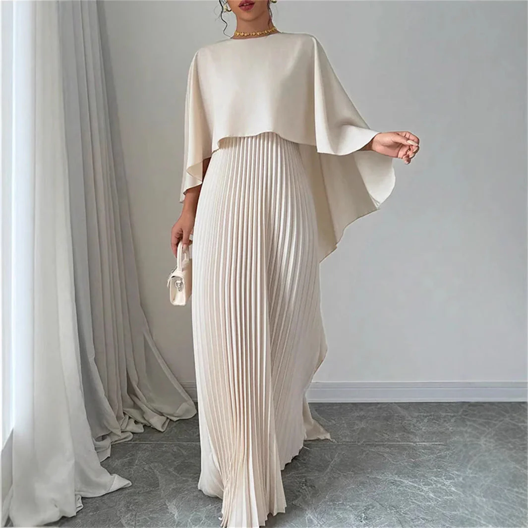Damen Kleid | Lange Ausführung mit Plisseefalten - Image 3