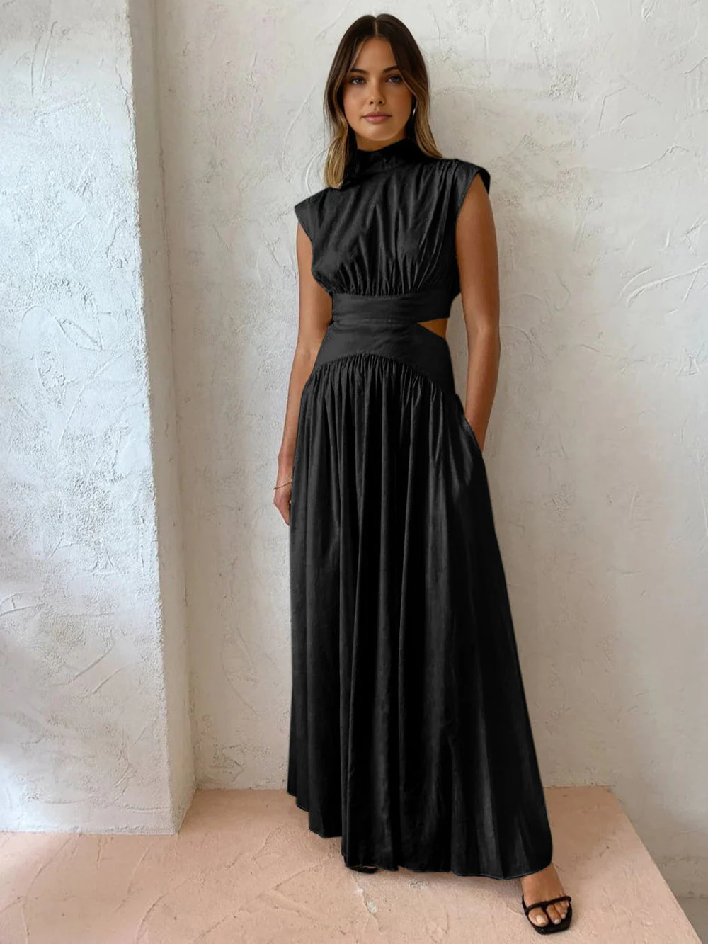 Damen Kleid | maxi Länge mit offenen Seitenpartien - Image 8