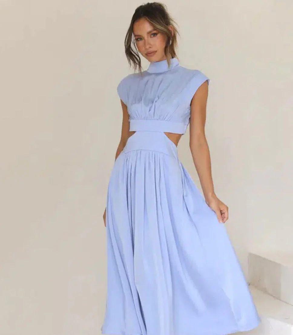 Damen Kleid | maxi Länge mit offenen Seitenpartien - Image 9