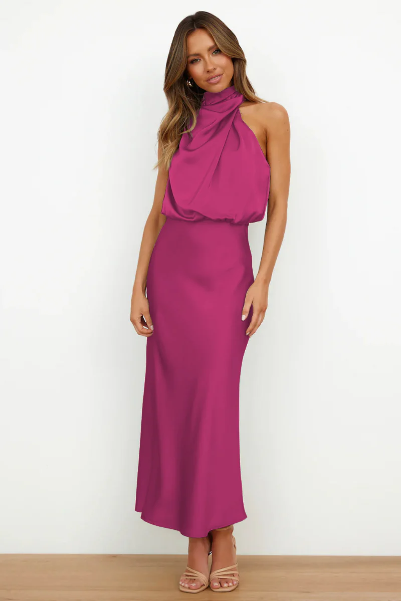 Damen Kleid | midi-Länge mit asymmetrischer Halslinie - Image 10