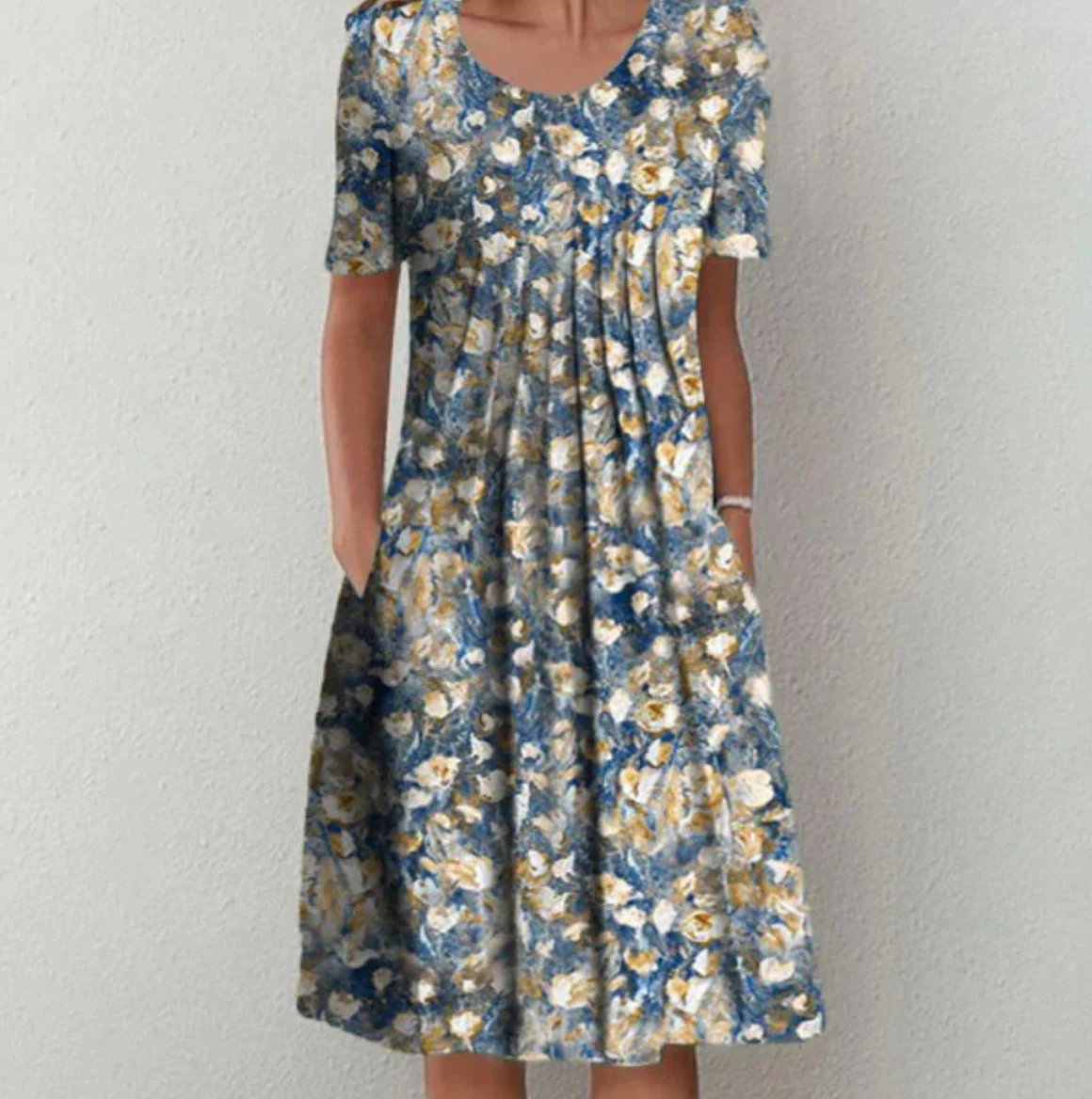 Damen Kleid Midi | Muster und durchgehende Linienführung - Image 5
