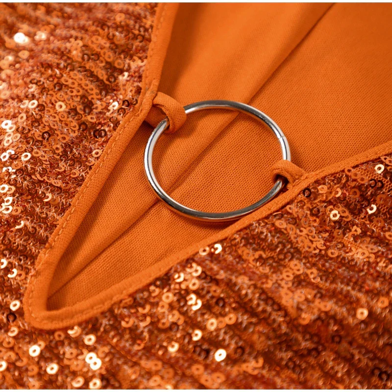 Damen Kleid | mini-Länge mit V-Ausschnitt und weiten Ärmeln - Image 2