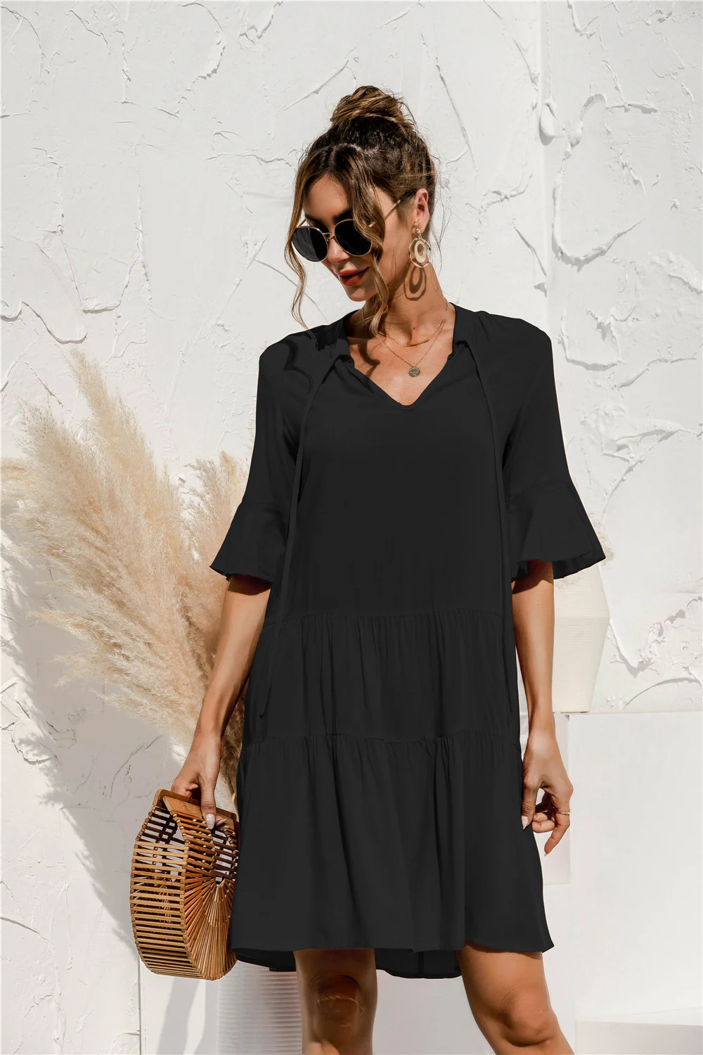 Damen Kleid Mini | tiefe Taille und gleichmäßige Schnittführung - Image 5