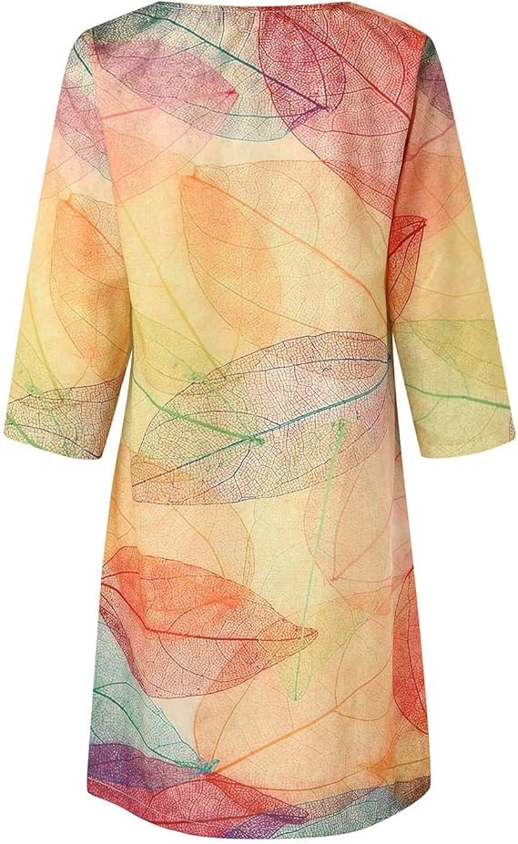 Damen Kleid | mittellange Form mit schlichter Rundhalsausschnitt - Image 2