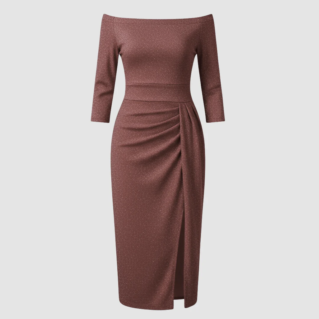 Damen Kleid | mittellange Form mit schulterfreiem Oberteil - Image 10