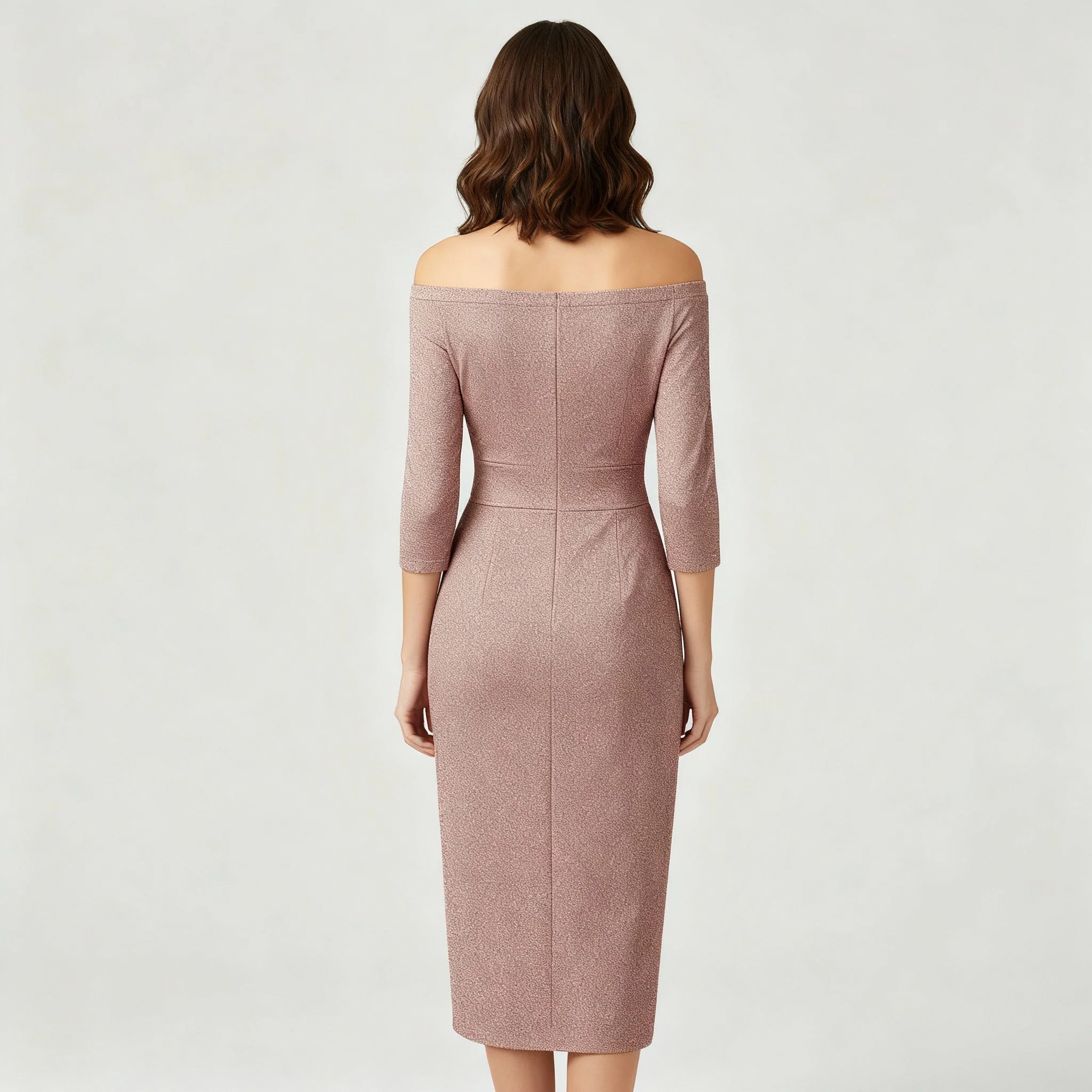 Damen Kleid | mittellange Form mit schulterfreiem Oberteil - Image 4