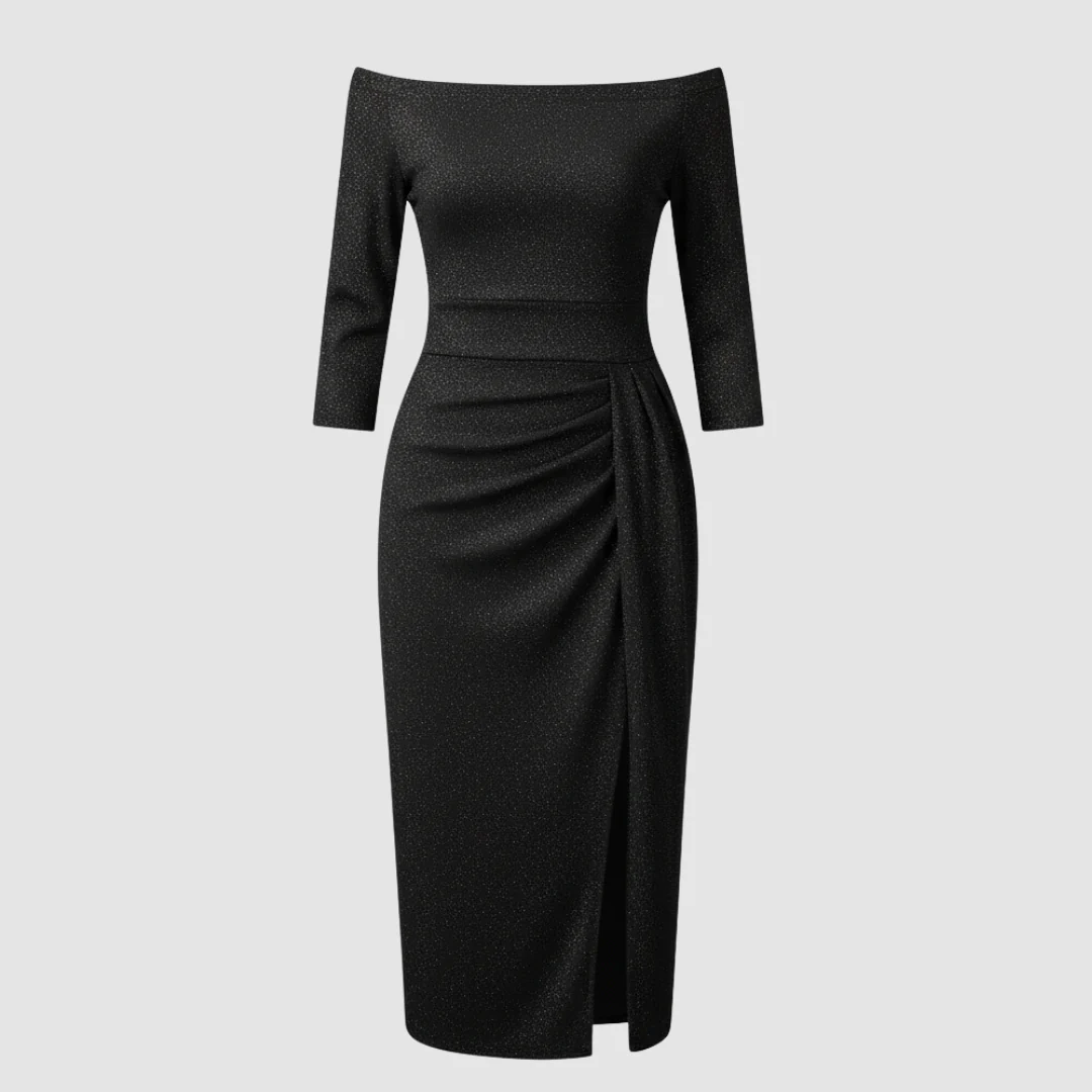 Damen Kleid | mittellange Form mit schulterfreiem Oberteil - Image 7