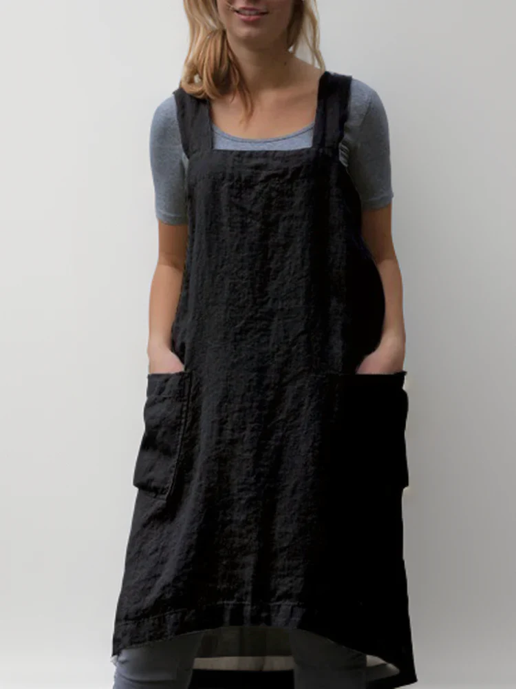 Damen Kleid | Schürzenform mit durchgehendem Taschenbereich - Image 3