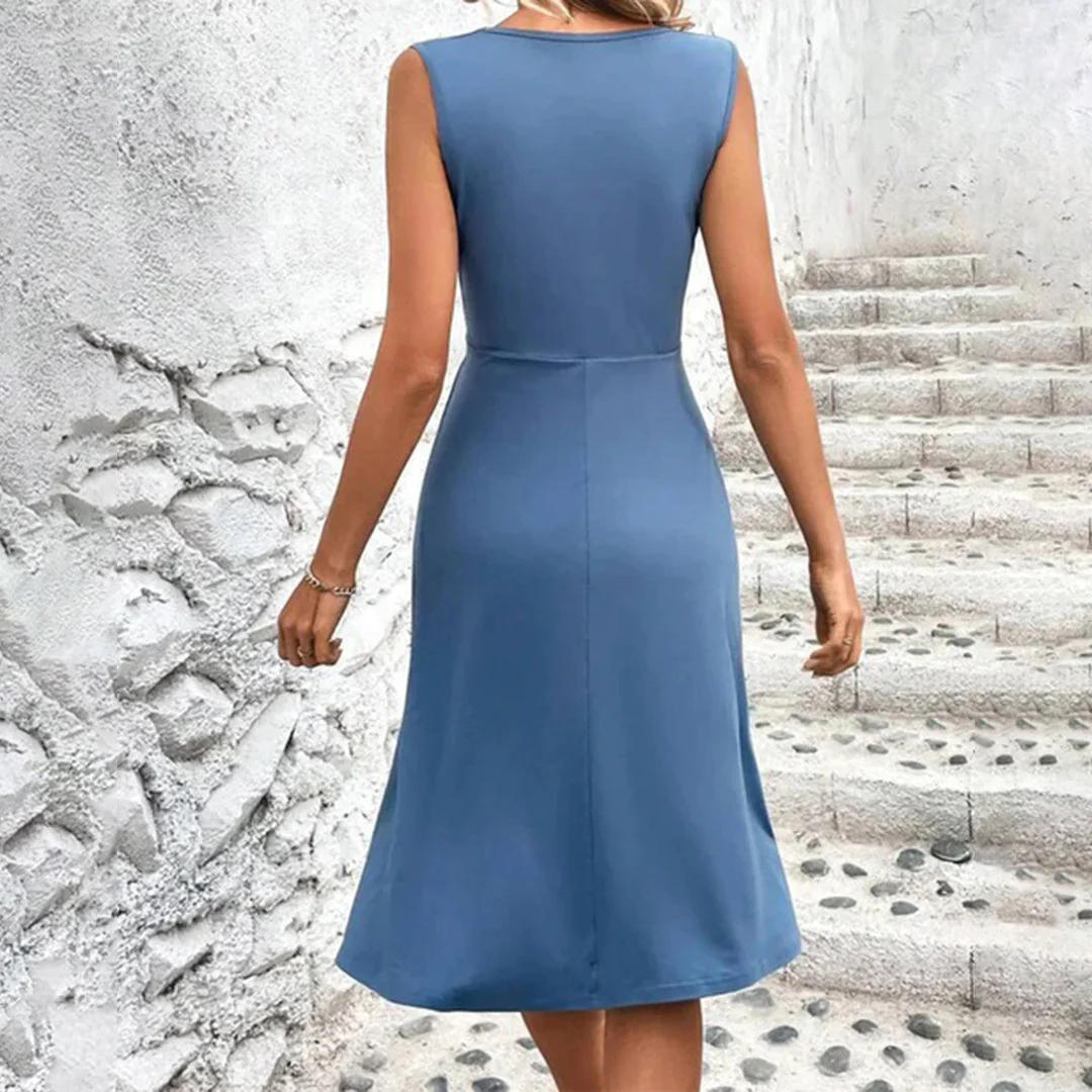 Damen Kleid | V-Ausschnitt und ärmellose Ausführung - Image 4