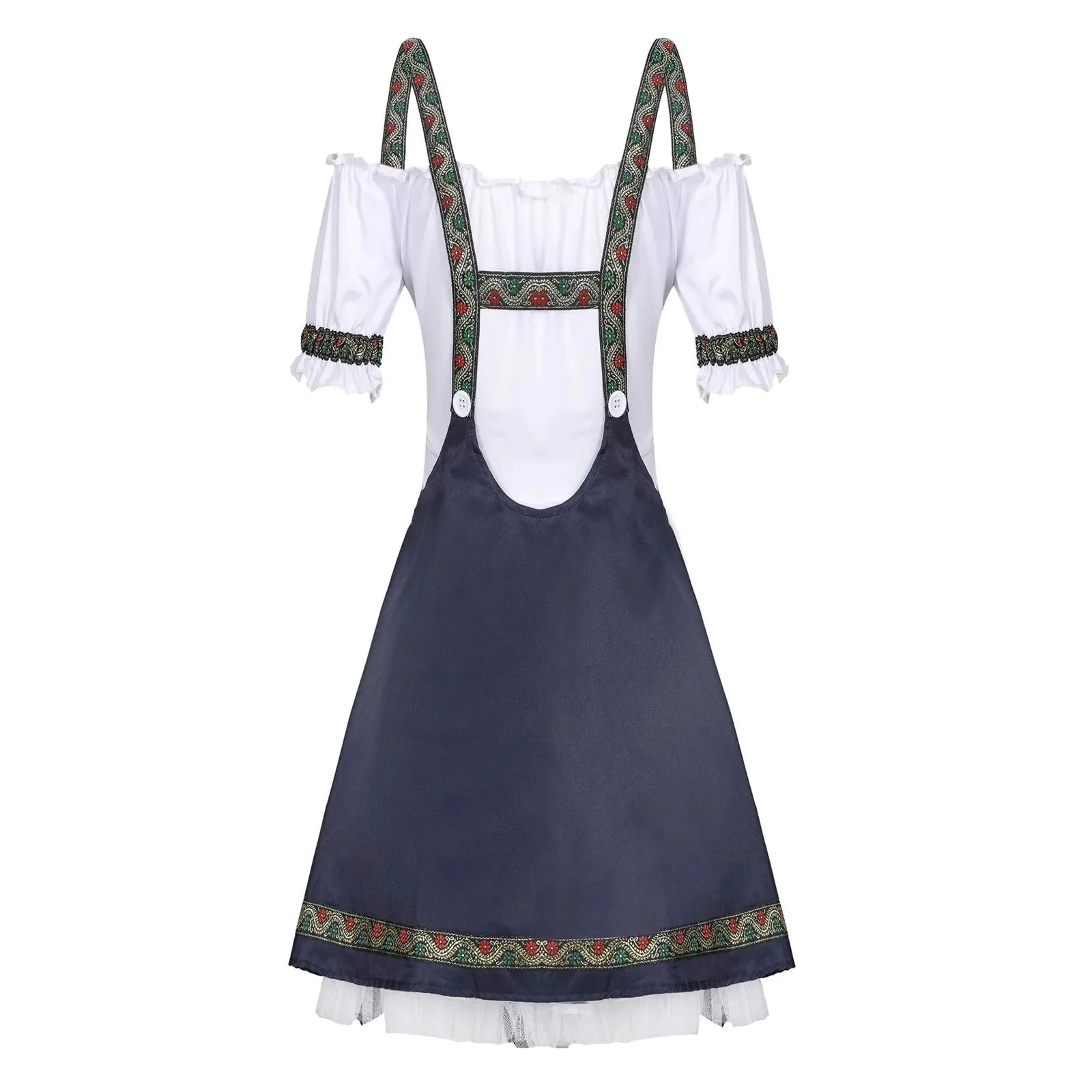 Damen Kontrastreiches Mini Dirndlkleid | Traditionell Modern - Image 2