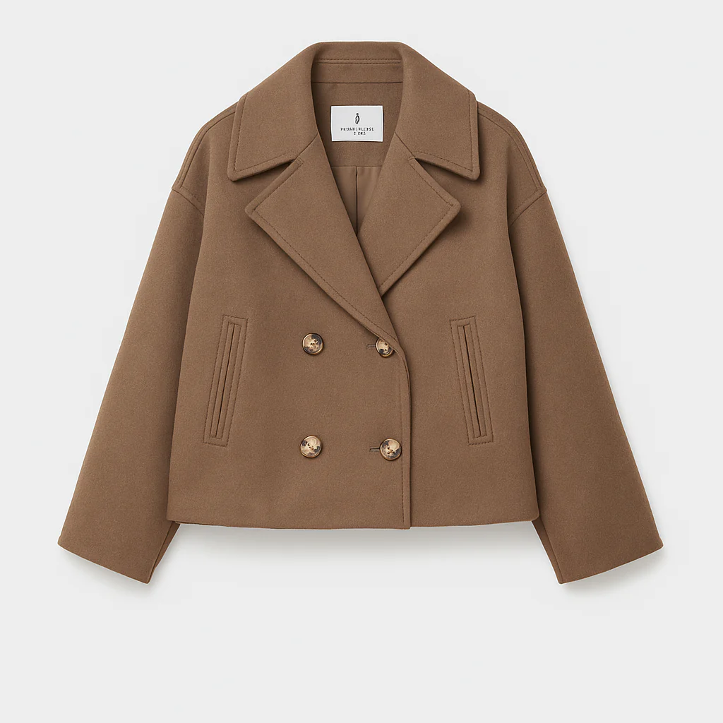 Damen Kurzmantel | Doppelte Knopfleiste in eleganter Ausführung - Image 17