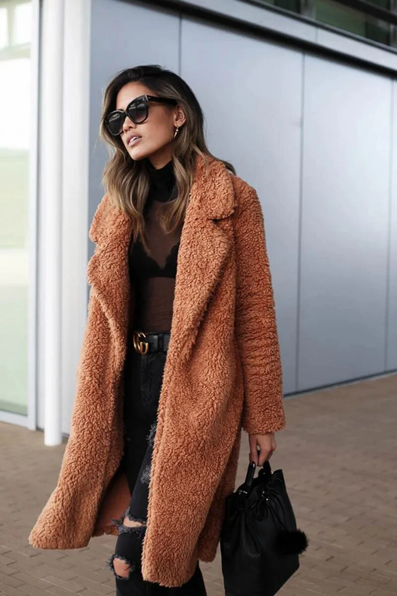 Damen Lang Fleece Jacke | Winter - Image 2