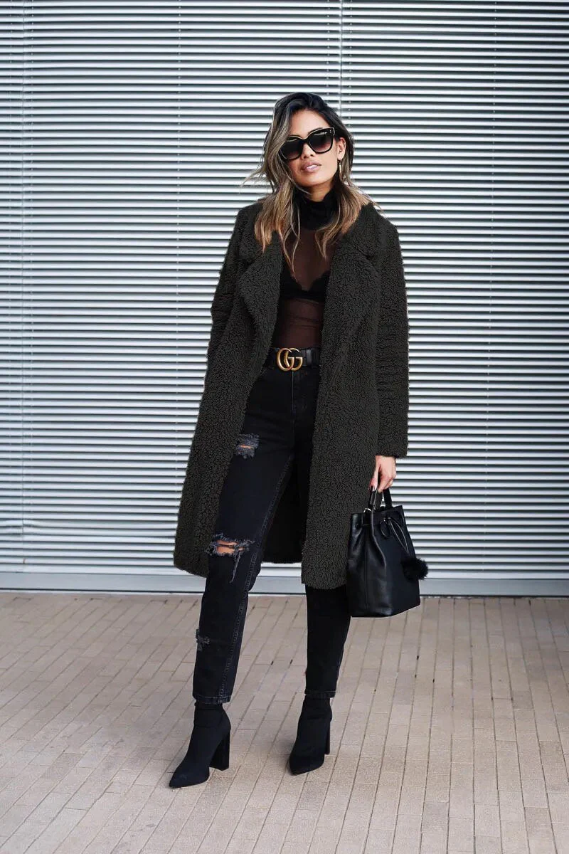Damen Lang Fleece Jacke | Winter - Image 5