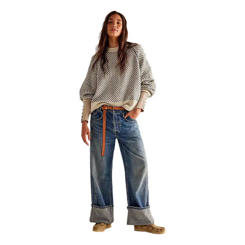 Damen LANGARM RUNDHALS PULLOVER | KOMFORTABEL, STILVOLL, VIELSEITIG - Image 3