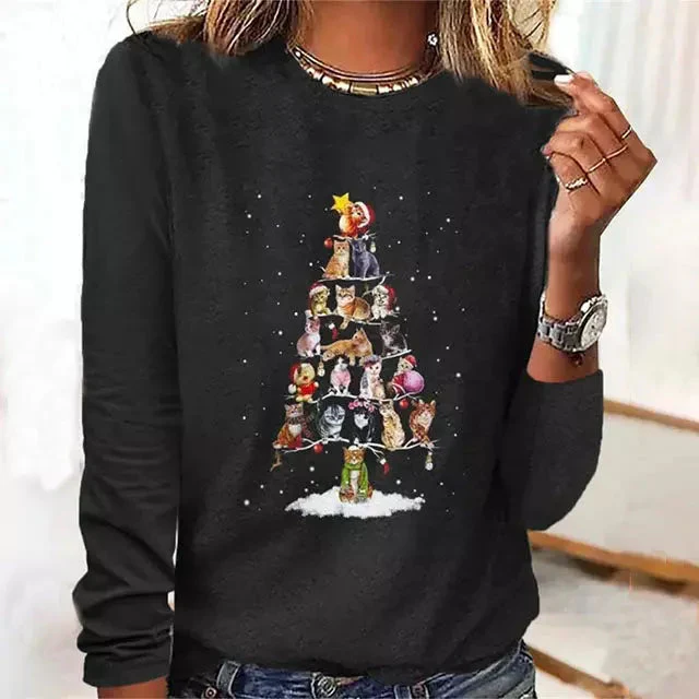 Damen Langarmshirt Modern Bequem Hochwertige Stoffmischung - Image 2