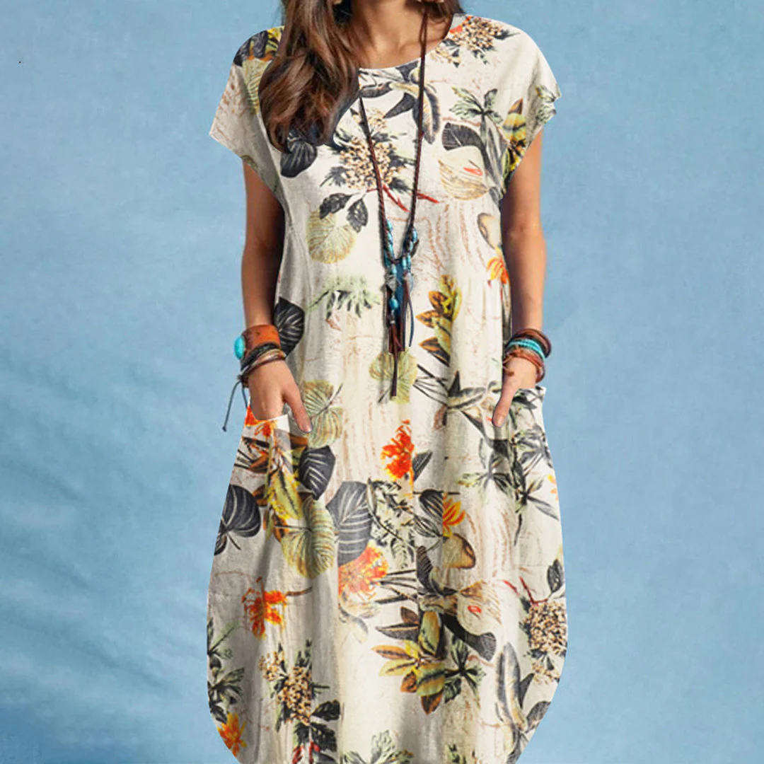 Damen Lässig Blumenmuster Kleid | Midi - Image 6