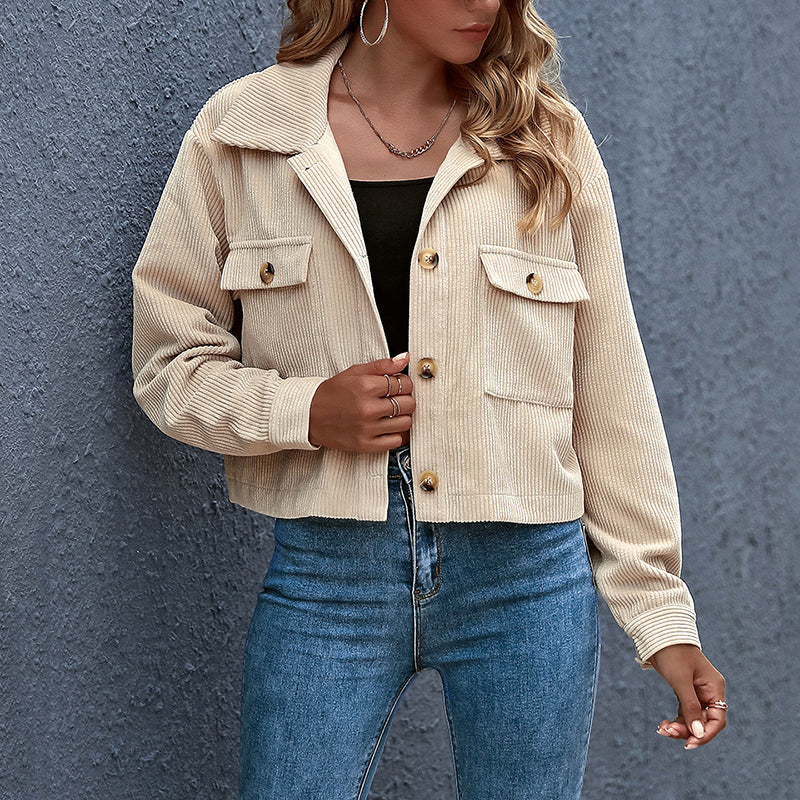 Damen Lassig Übergangsjacke | Knopfverschluss - Image 2