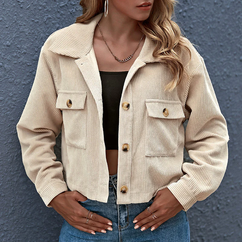 Damen Lassig Übergangsjacke | Knopfverschluss - Image 4
