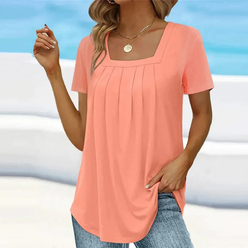 Damen lässige Sommerbluse | Kurzarm - Image 3
