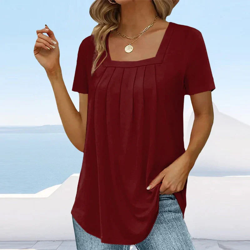 Damen lässige Sommerbluse | Kurzarm - Image 5