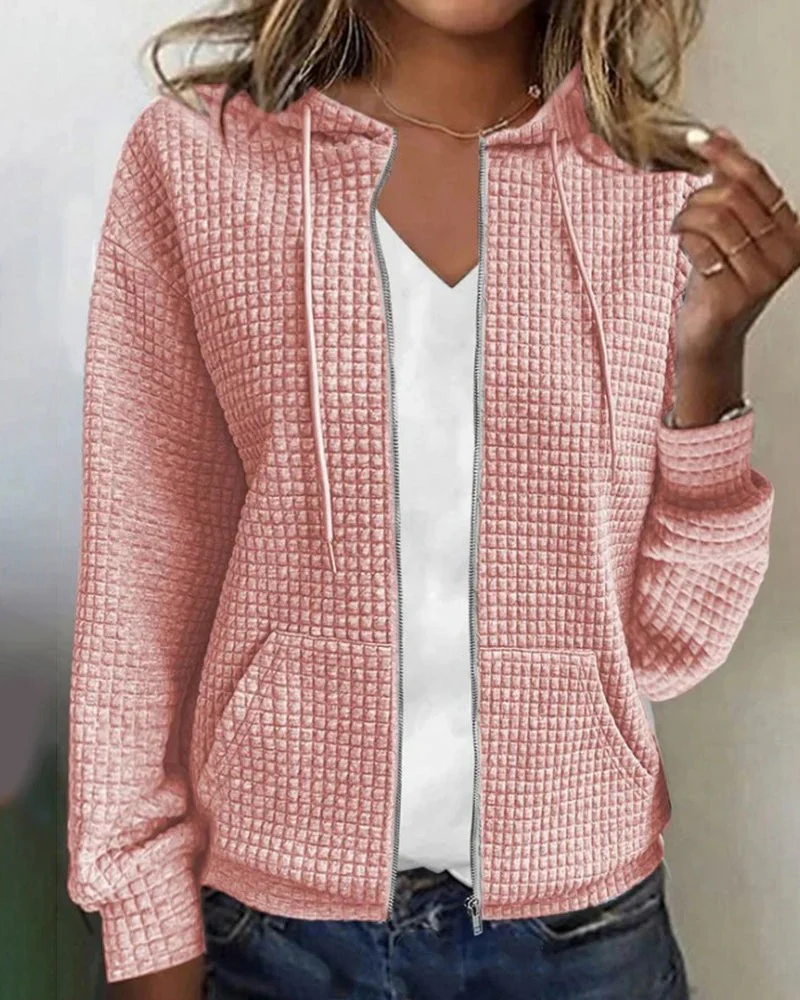 Damen lässiger Hoodie | Reißverschluss - Image 3