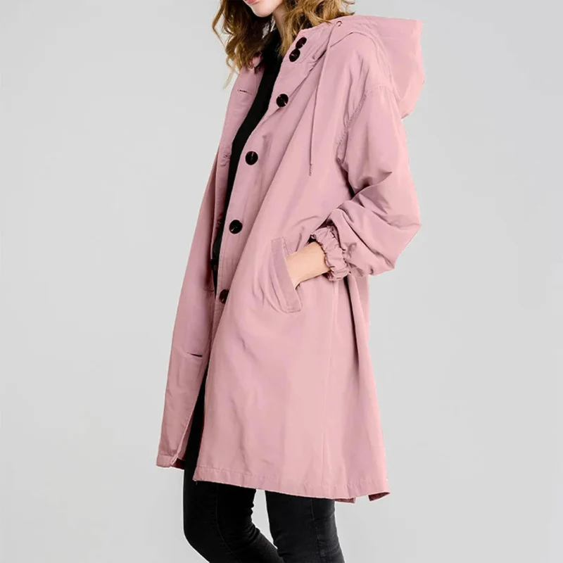 Damen lässiger wasserabweisender Trenchcoat | Wasserdichte - Image 2