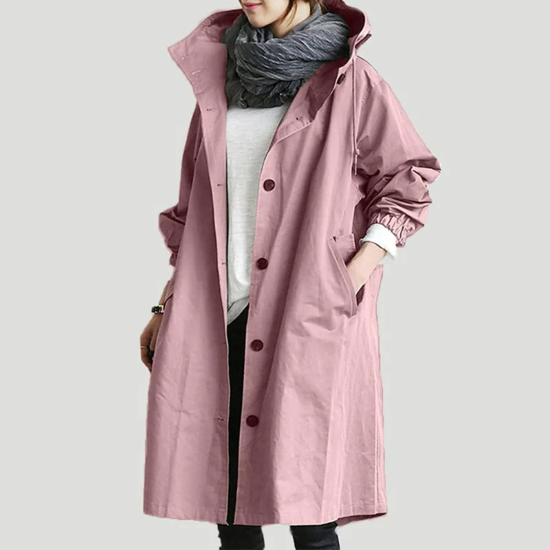 Damen lässiger wasserabweisender Trenchcoat | Wasserdichte - Image 6