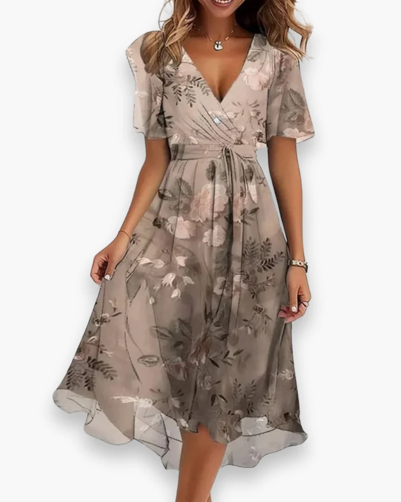 Damen Lässiges Boho Kleid | Midi Gradientenkleid - Image 2