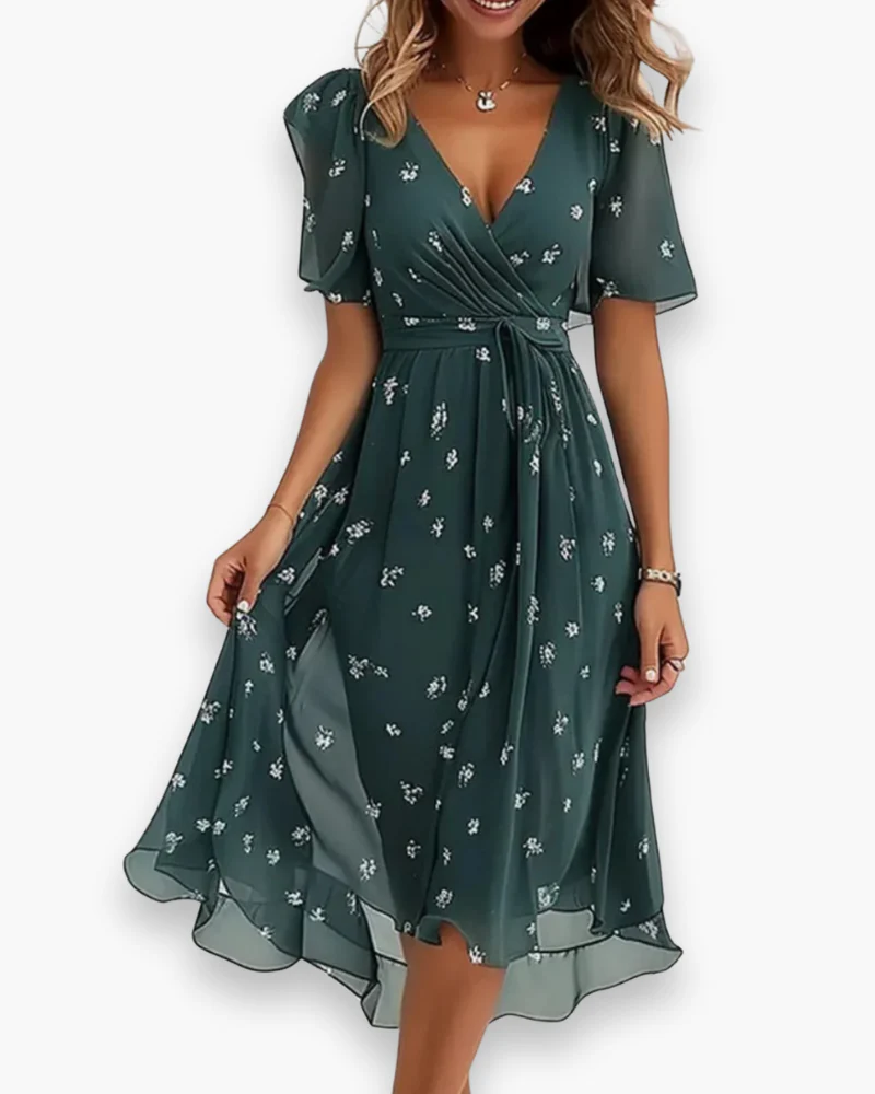 Damen Lässiges Boho Kleid | Midi Gradientenkleid - Image 5