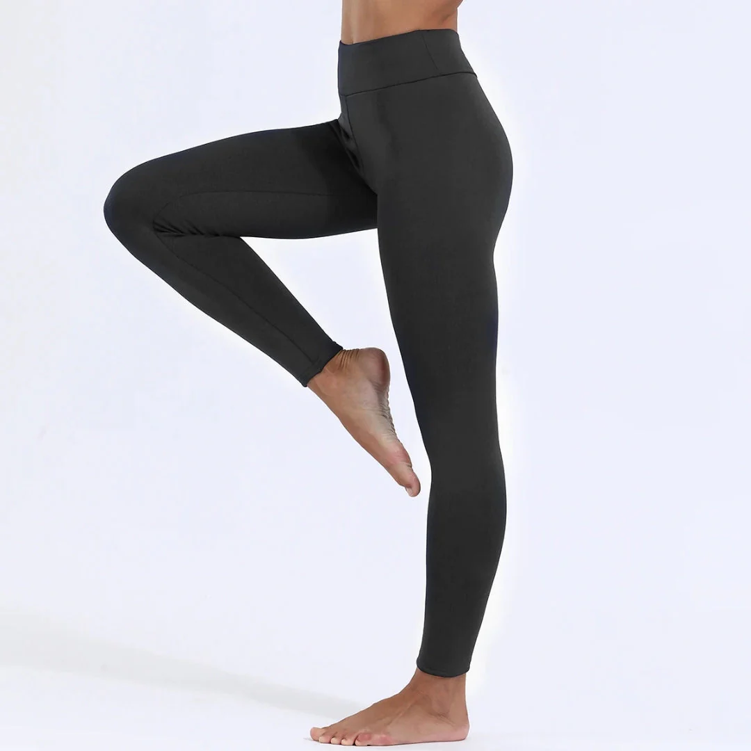 Damen Leggings | Fleece Ausführung blickdicht elastischer Bund - Image 14
