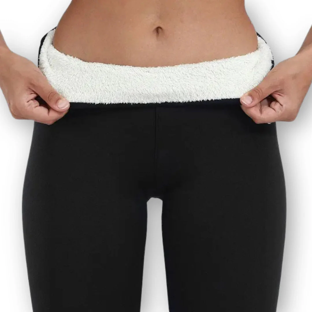 Damen Leggings | Fleece Ausführung blickdicht elastischer Bund - Image 15
