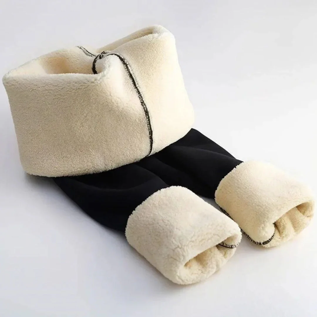 Damen Leggings | Fleece Ausführung blickdicht elastischer Bund - Image 8
