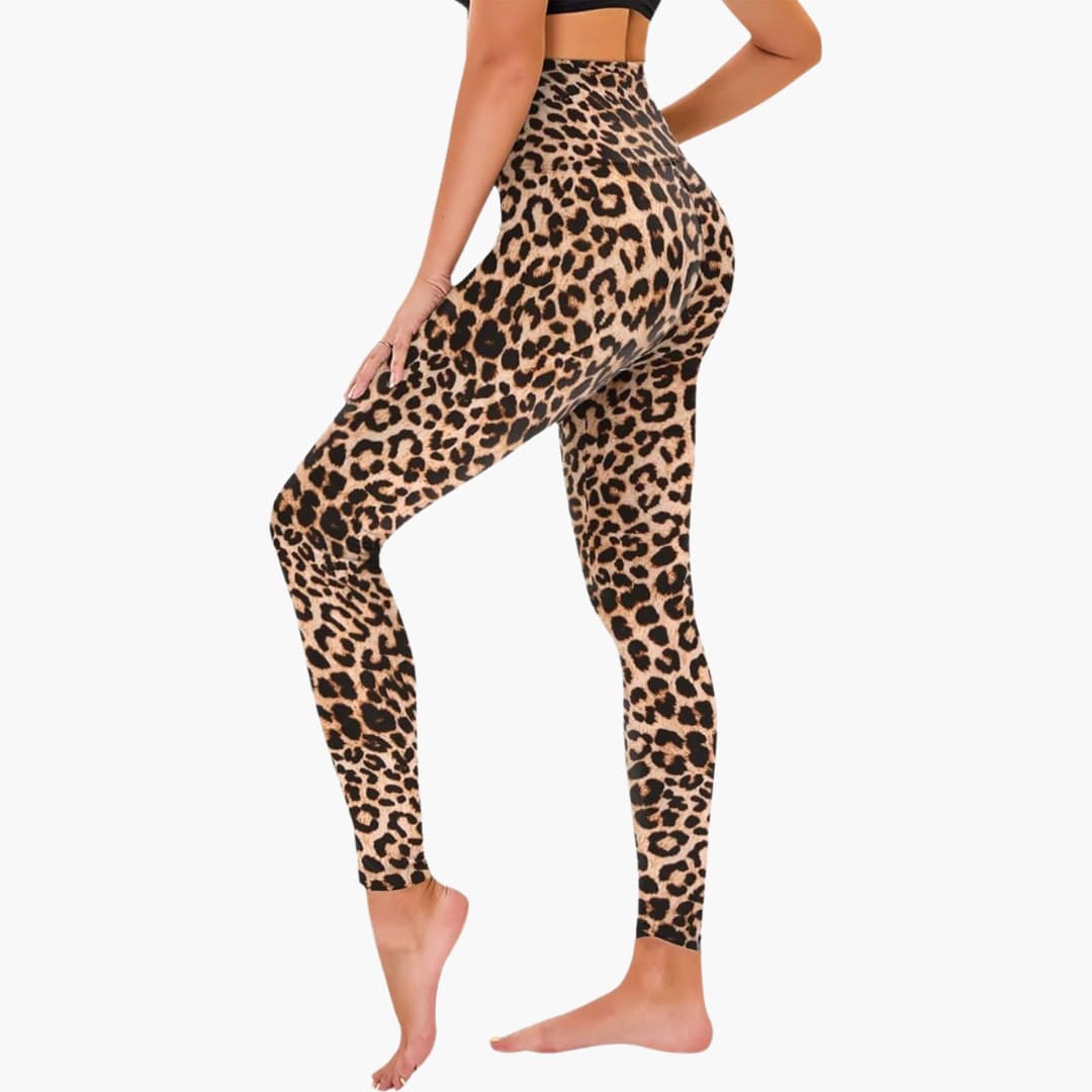 Damen Leggings mit Leopardenmuster und hohem Bund - Image 9