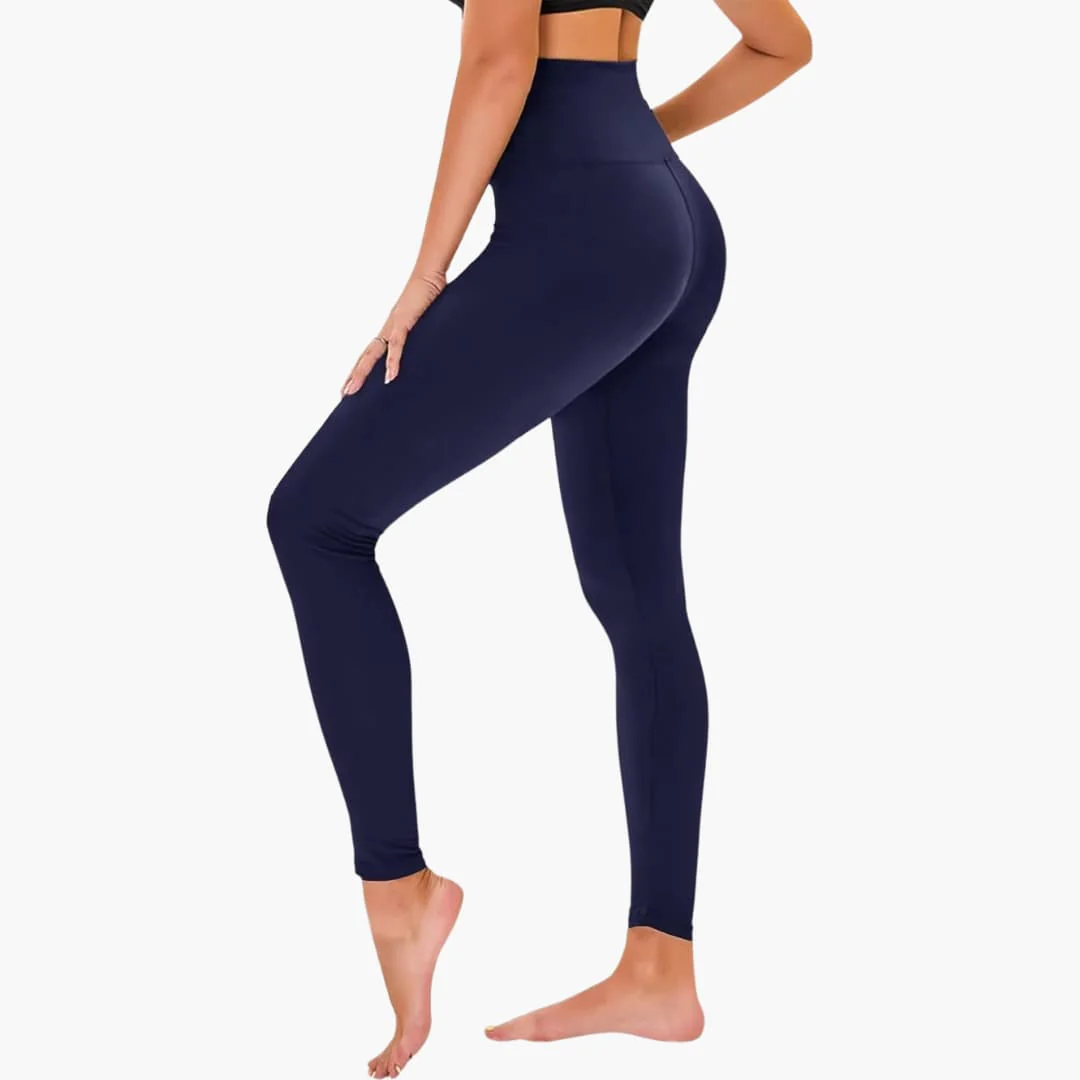 Damen Leggings mit Leopardenmuster und hohem Bund aus Stretchmaterial - Image 2
