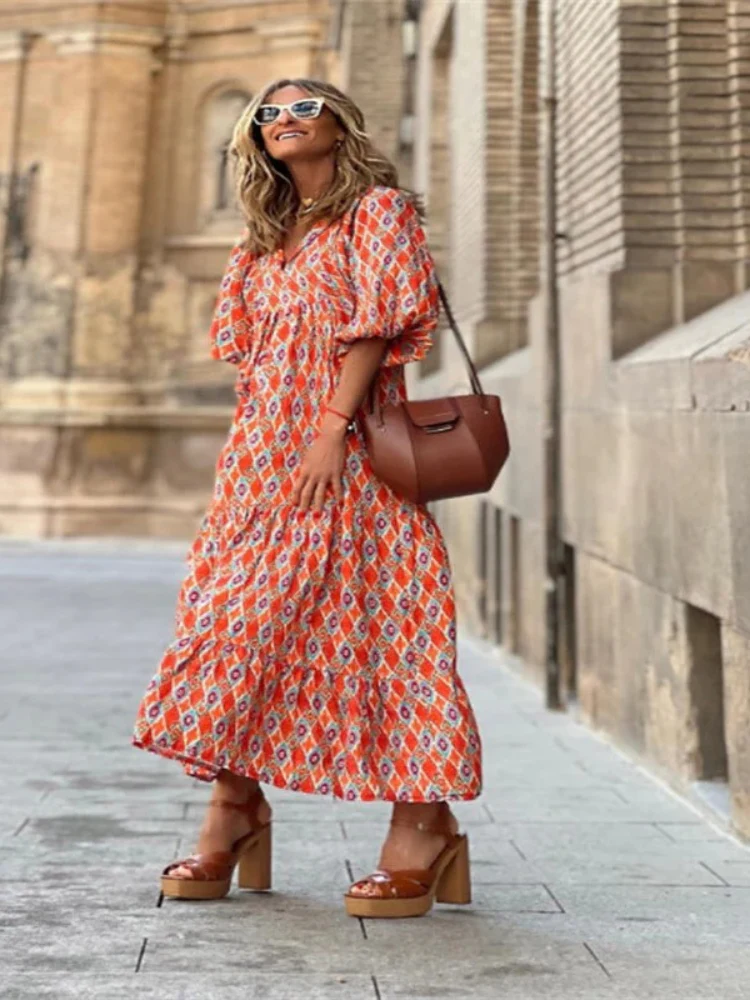 Damen lockeres luftiges Sommerkleid | Maxi - Image 3
