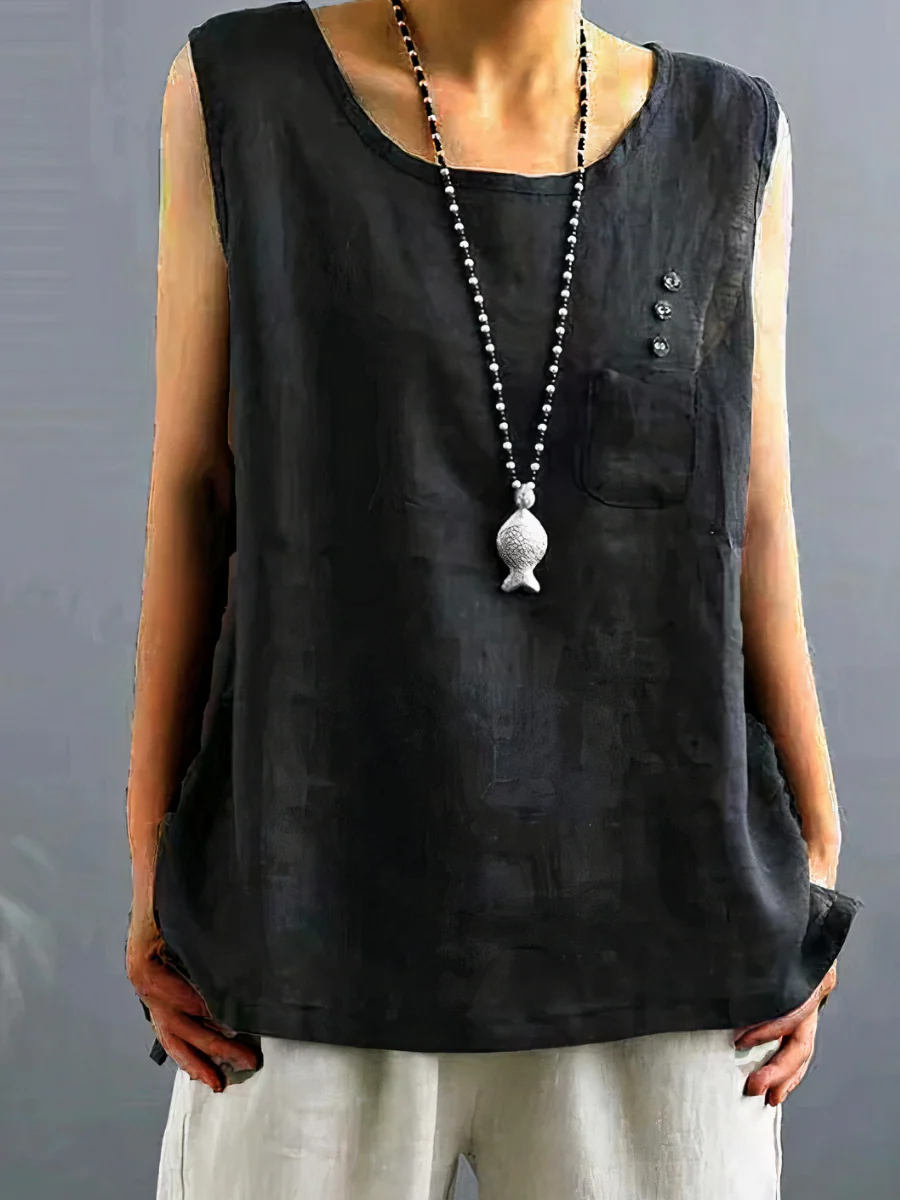Damen luftiges ärmelloses Sommertop | Sommer - Image 4