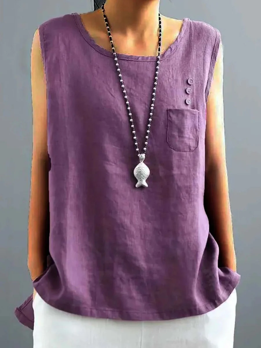 Damen luftiges ärmelloses Sommertop | Sommer - Image 5