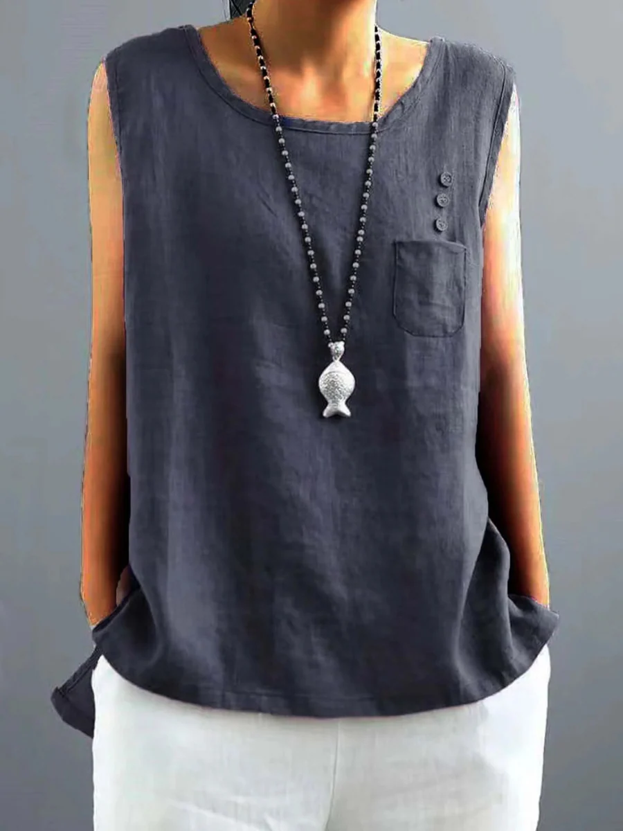 Damen luftiges ärmelloses Sommertop | Sommer - Image 6
