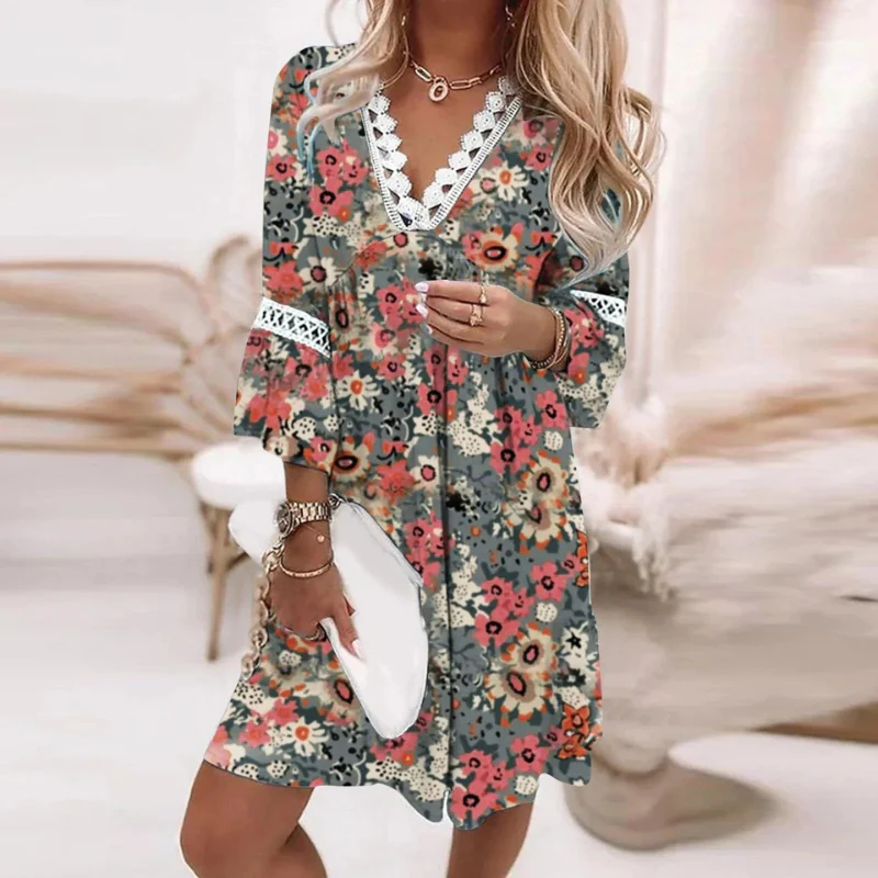 Damen luftiges Boho-Sommerkleid | Mini - Image 3