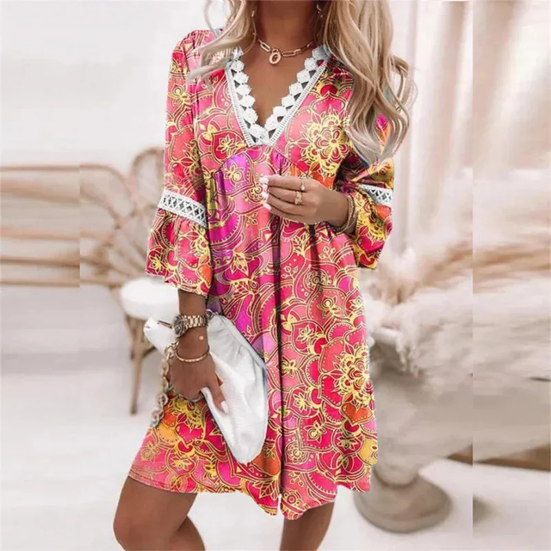 Damen luftiges Boho-Sommerkleid | Mini - Image 5