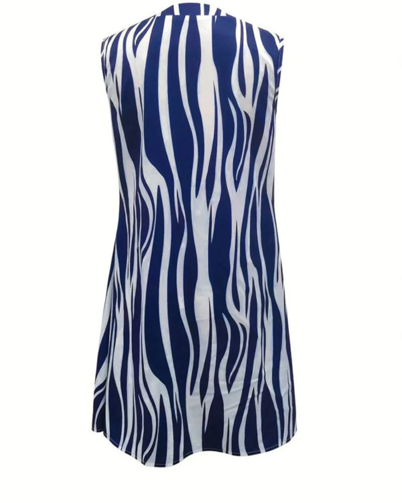 Damen Luftiges Gestreiftes Kleid | Mini Kleid - Image 3