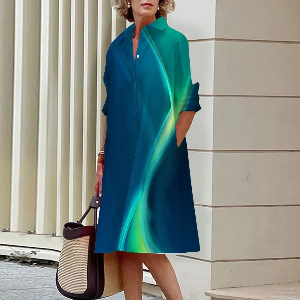 Damen Midi-Hemdkleid mit Knopfleiste - Image 11