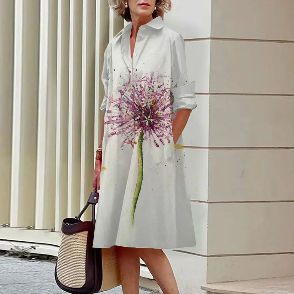 Damen Midi-Hemdkleid mit Knopfleiste - Image 15
